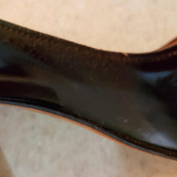 Authentic vintage black patent leather and python/reptile shoes - Picture 10 of 15